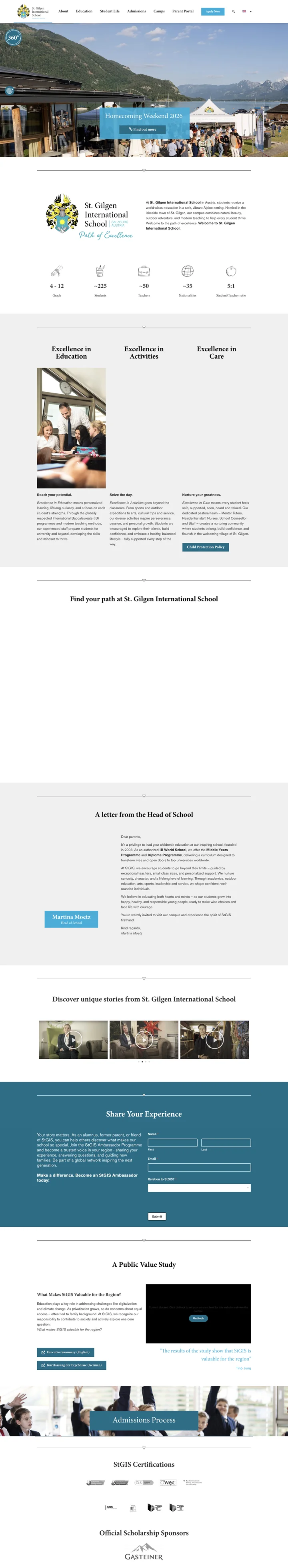 St. Gilgen International School screenshot